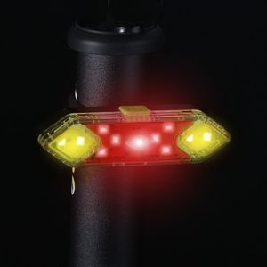 Bike Lights Bicycle Mountain Riding TAllight USB opladen Waarschuwing Light Night LED -apparatuur