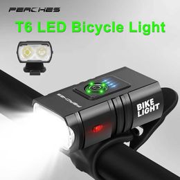 Lumières de vélo Vélo Avant Vélo Lumière 1000 Lumen LED Lampe Rechargeable Lanterne De Vélo Vélo Lampe De Poche VTT Phare P230427