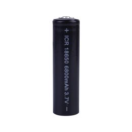 Fietsverlichting Zwart 3.7V 18650 6800mAh Li-ion oplaadbare batterij voor lichtlamp Torch LED-camera's F