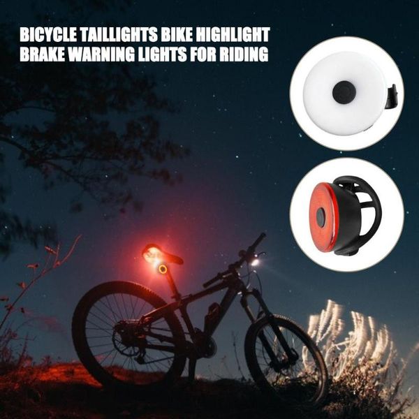 Lumières de vélo Durable vélo feu arrière étanche équitation feu arrière sécurité montagne point culminant avertissement de frein pour accessoires de cyclisme