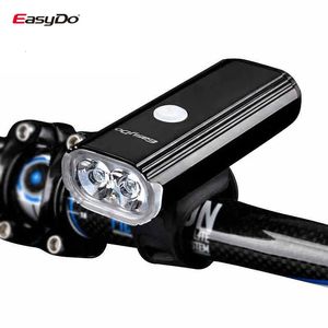 Fietsverlichting Easydo EL1110 Dual XPG LED-koplamp Legering behuizing 4400 mAh batterij 1000 lumen 360 graden rotatie Fietsverlichting Frontlantaarn 231206