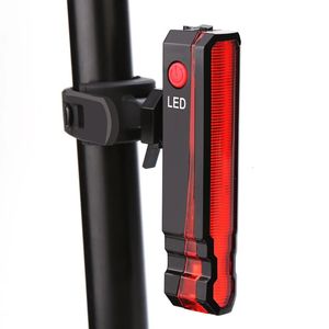 Lumières de vélo Lampe de vélo LED laser pliante Avertissement de sécurité avant et arrière Lampe de vélo Lampe de chargement USB Lampe de vélo étanche IPX5 231027