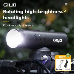 Lumières de vélo GIYO 9001500 LM LUMIÈRE 4000mAh Germangauge lampe Perle anti-vélo