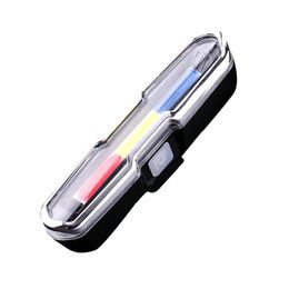 Lumières de vélo lumière LED USB Rechargeable vélo arrière queue VTT vélo sécurité phare HV99