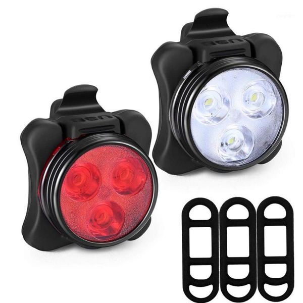 Luces para bicicleta, luz Usb para bicicleta, Led, 4 opciones de modo, faro delantero, minilámpara recargable, accesorios delanteros y traseros