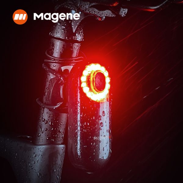 Lumières de vélo Magene Radar feu arrière L508 lampe de détection de frein arrière de vélo selle tige de selle chargeEbike étanche LED feu arrière de vélo 230619