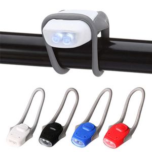 Lumières de vélo Nouveau Style Universel LED Étanche Vélo Avant Lumière Phare Gel De Silice Engrenage Fixe Phare Vélo Sécurité Avertissement Lampe # 288823 P230427