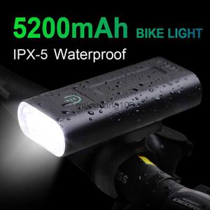 Bike Lights Newboler 1000 Lumens Bicycle Headlight 5200mAh As Power Bank USB Bike CHARGET LETH FRANT IPX5 IPLOPER MTB BILLE PLASSION HKD230810