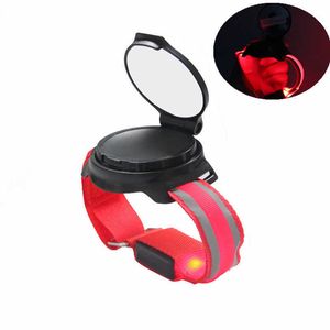 Rétroviseur de vélo avec bras de lampe de poignet, réflecteur rotatif réglable à 360 degrés, accessoires et pièces de vélo 0202