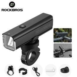 ROCKBROS Fietslicht 1000LM 4500mAh IPX6 Zaklamp Aluminium Voorlamp Type C Opladen MTB Wegwielrennen Hoogtepunt 231009