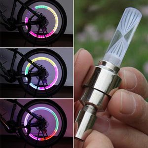 Lumières de vélo capteur universel alliage colorisé étanche montagne sécurité pneu décoration Led facile à installer vélo