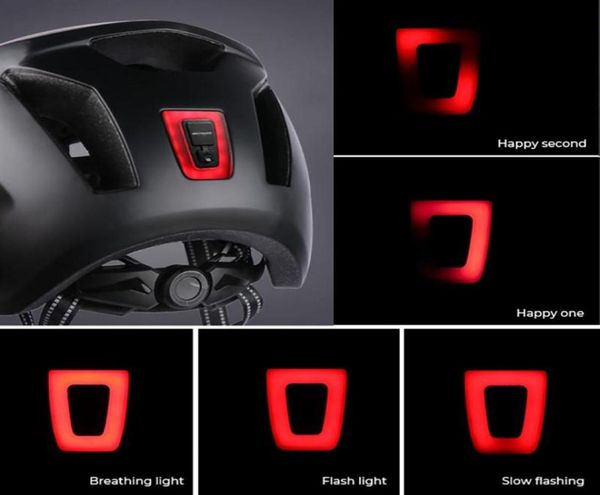 Lights de vélo USB Faillants de fuite rechargeables Light Imperproof 5 modes Casqueur Faillite Mountain Cycling Warning Decor29673588554