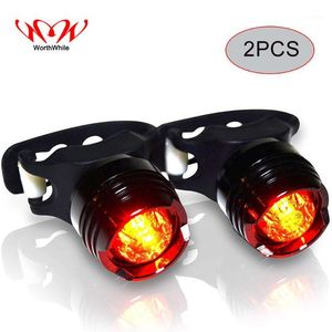 Lumières de vélo dignes d'intérêt feu arrière tige de selle de vélo feu arrière selle LED pour accessoires de vélo lampe de pince de sécurité en cours d'exécution