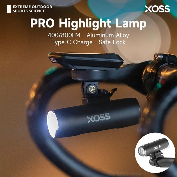 Lumières de vélo XOSS Light Phare 4008001500 LM étanche USB rechargeable VTT avant lampe tête vélo flash torche 231009