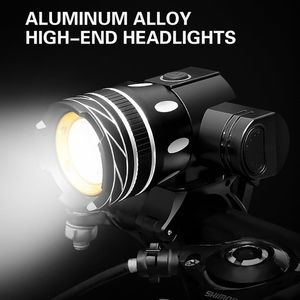 Lumières de vélo Z30 15000lm LED LIGHT Bicycle USB RECHARGAGE SEMPLIGNE PLIMILIE IMPHARGE IMPHERPORMable à vélo à zoom pour 230525