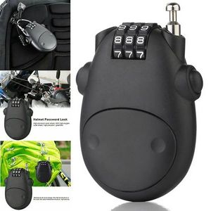 Serrures de vélo Antivol Serrure Casque de moto Câble Acier Combinaison rétractable 230726