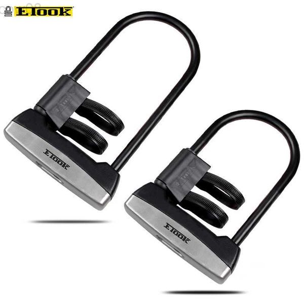 Candados para bicicleta Etook U-lock Candado para bicicleta Anti-tht Steel Ectric Bicyc Scooter Marco de bloqueo conveniente Bicyc Accesorios ET110 HKD230710