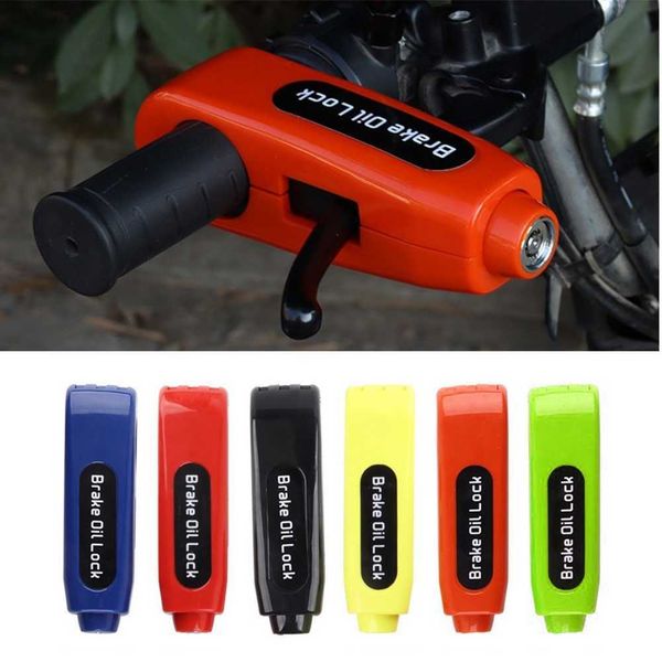 Candados para bicicletas Motorcyc Grip Lock Anti-tht Scooter Bicyc Handbar Lock Impermeable Protección de seguridad a prueba de herrumbre para Motorcyc Bike HKD230710