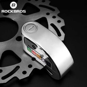 Serrures de vélo ROCKBROS Bicyc Alarme de verrouillage de vélo Anti-tht 110db Étanche en acier allié 6MM Ectric Antirrobo Moto Scooter Casque Cab Lock HKD230710