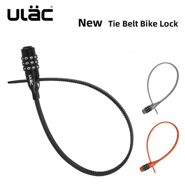 Antivols de vélo ULAC vélo mot de passe serrure vélo antivol cravate serrures en alliage de Zinc 3 chiffres combinaison Code vtt route sécurité cyclisme accessoires 231005