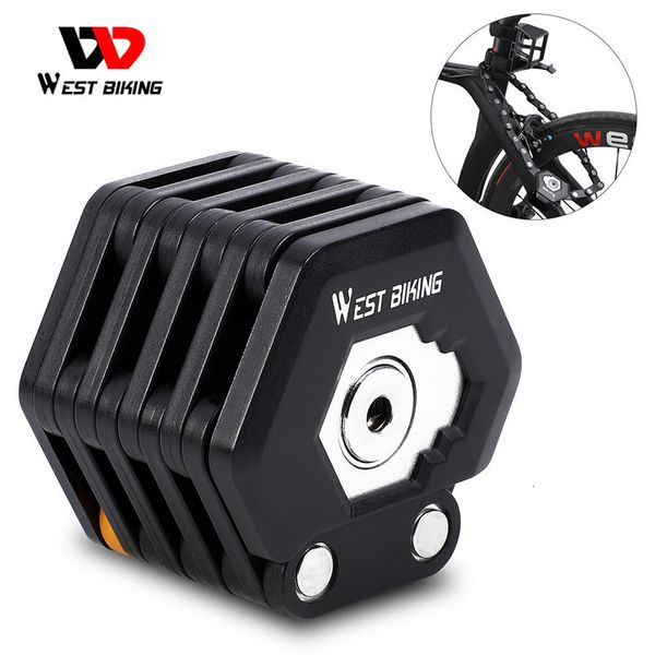 Verrouille à vélo à vélo à vélo de vélo de West Bicodable Mtb Road Bicycle Hamburg Lock High Security Scooter Antift Scooter Electric E-Bike Cycling Chain Lock 230224