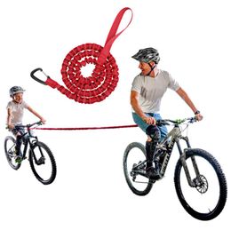 Fiets ouder-kind rally touw fiets elastisch nylon sleep touw voor kinderen buiten berg fietsen tractie riem veiligheidsuitrusting 3 kleuren