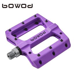 Pedales de bicicleta Bowod Rodines de nylon de alta resistencia Ligero 9 16 "Pedal sin deslizamiento MTB Accesorios de ciclismo BMX BMX 230815