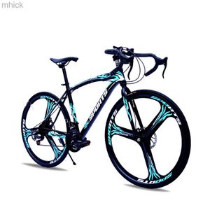 Fietspedalen gebogen handgreep fietsschijfrem fiets veer vork rigide frame road fiets variabele snelheid koolstofstalen fiets m230410