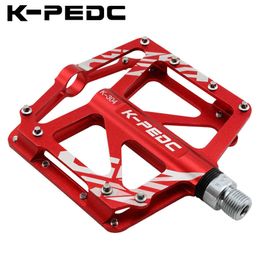 Pédales de vélo K-PEDC pédale de vélo de montagne en alliage d'aluminium pédales vtt bicicleta vtt scellé 3 roulements pédales vtt accessoires de cyclisme sur route 0208