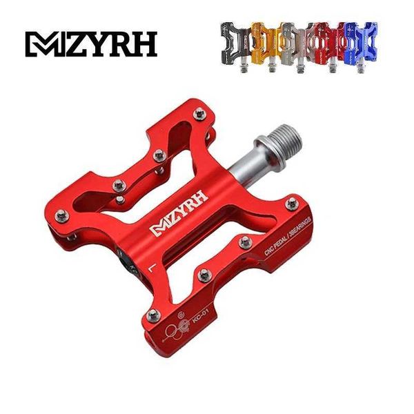 Pédales de vélo MZYRH Pédales de vélo Ultralight Anti-slip CNC BMX VTT Pédale de vélo de route Cyclisme 3 Pédales de roulement scellées Pièces de vélo MZ-715 0208