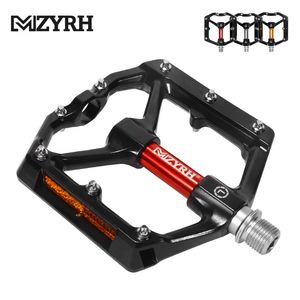 Fietspedalen mzyrh fietspedalen reflecterende ultralicht aluminium nylon afgesloten lagers weg bmx mtb pedalen niet -slip waterdichte fietspedalen 230511