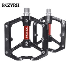 Pédales de vélo MZYRH MZ-930 Pédales réfléchissantes Pédale de vélo Antidérapant Pédales VTT Alliage d'aluminium Plat Applicable Accessoires de vélo étanches 0208