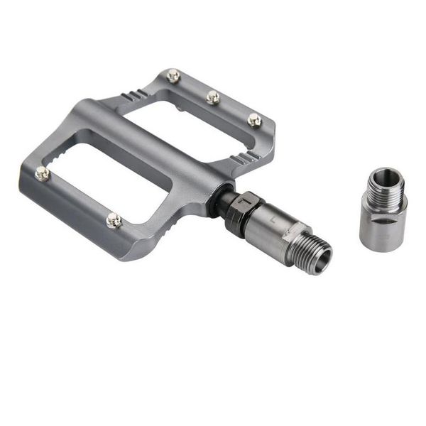 Pedales de bicicleta Extensores derechos e izquierdos Mountain Road Titanium Pedal Extender 20 mm Extensión de bloqueo Accesorios de bricolaje Bike Drop Delivery Sport Dhhc3