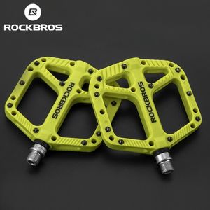 Fietspedalen Rockbros Bicycle Ultralight afdichtingslagers Cycling Nylon Road BMX MTB plat platformonderdelen Accessoires P230816