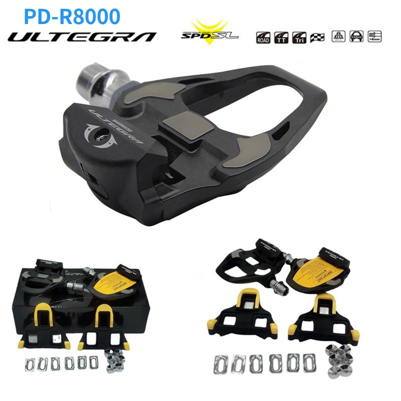 Bike Pedals Ultegra PD-R8000 Road Clipless With SPD-SL R8000 Cleats Pedal SM-SH11 Box PedalsBike