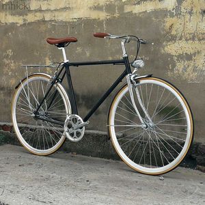 Pédales de vélo Vintage Bike adulte Bicycles bon marché avec livraison gratuite 18 CORDE ROUT-CHEMIN HEURBE ACIER 700C Aluminium Alloy Wheel Retro M230410