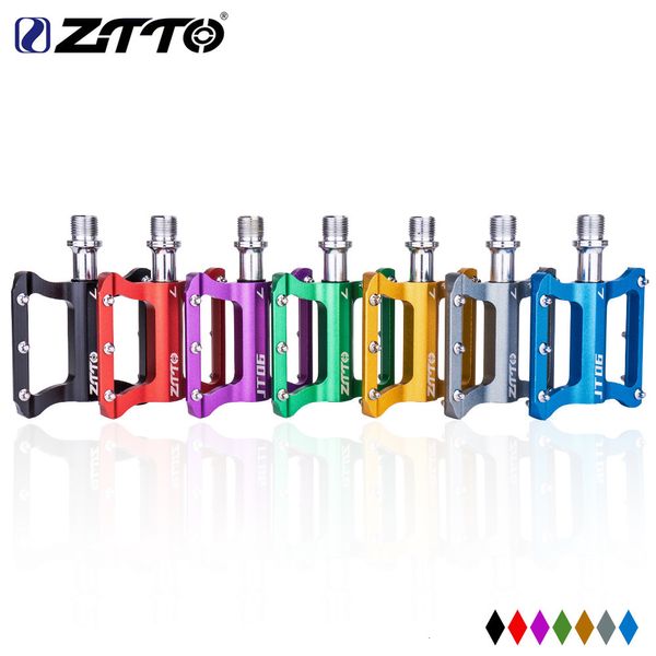 Pedales de bicicleta ZTTO ultraligero MTB bicicleta montaña carretera CNC rodamientos antideslizante clavos Pedal ligero BMX piezas de ciclismo 230614