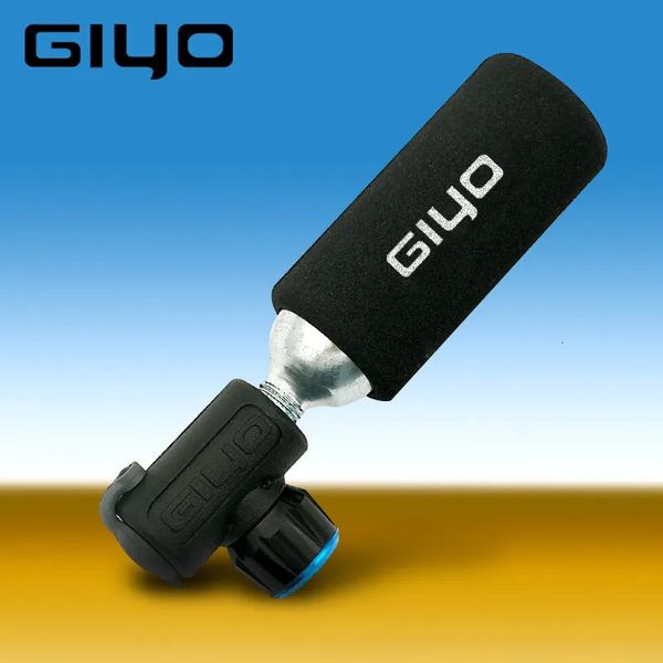 Pompes à vélo GIYO pompe à CO2 pour vélo Schrader Presta adaptateur pompe à vélo gonfleur Tube de pneu en aluminium Mini pompes à vélo à main sans cartouche de CO2 230928