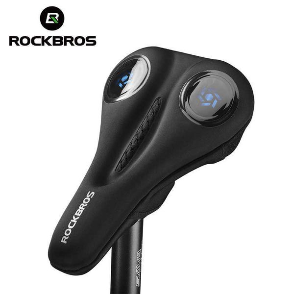 Bike s ROCKBROS – accessoires de siège de cyclisme, vtt, gels de Silicone liquide, housse de selle creuse, respirante, confortable et douce, 0131