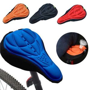 Selles de vélo 3D confortable doux Sile couverture Gel Pad respirant épaissi mousse siège de vélo vtt cyclisme accessoires 0130