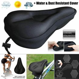 Selles de vélo 3D doux épaissi siège de vélo respirant housse de selle confortable mousse montagne cyclisme Pad coussin Cove 230617