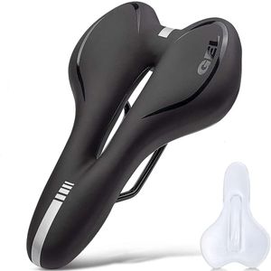 Fietszadels Fietszadel Gel MTB Mountain Road Seat Comfortabel Zacht Fietsen Kussen Oefening voor Mannen en Vrouwen 230801