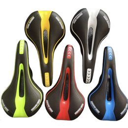 Sillines de bicicleta Sillín de bicicleta MTB Mountain Road Bike Seat Cómodo Cojín de ciclismo suave Sillín de bicicleta de ejercicio para hombres y mujeres 230630