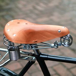 Fietszadels Koe Leer Vintage Meerdere Stijlen Outdoor Fietszadel Voor Retro Stad Fiets Road MTB Fixed Gear Kussen 230706