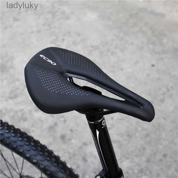 Bike Saddles EC90 Saddle MTB Road Bikes Sillin PU Ultralight Breathable Comfortable Seat Cushion Mountain Bike Racing Saddle Parts ComponentsL240107