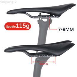 Fietszadels High Quality Carbon Road Mtb Zadel Carbon Materiaal Pads Super Lichte Lederen Kussens 115g Rit Fietsen Seat 270*143mm HKD230710