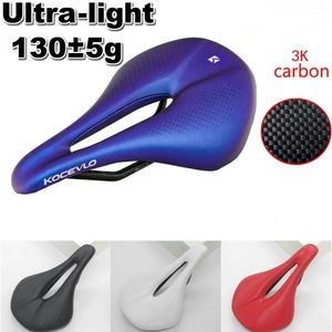 Selles de vélo KOCEVLO carbone selle route vtt vélo selle pour homme cyclisme selle trail confort courses siège 240*143/155mm 231009