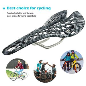 Selles de vélo Montagne Route Siège Selle En Fiber De Carbone Racing Équitation Creux Sièges Vélo Pièces VTT Équipement 230614