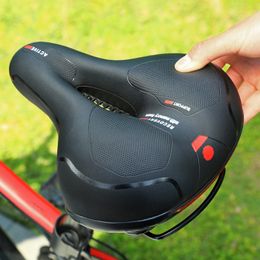 Selles de vélo réfléchissant absorbant les chocs creux selle de vélo VTT siège de vélo respirant étanche à la pluie cyclisme route montagne Cyxling accessoire 230714