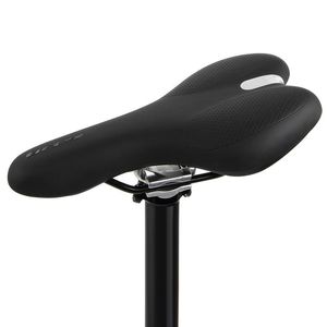 Sillines de bicicleta Sillín Cojín de silicona Superficie de cuero PU Gel relleno de sílice Cómodo asiento de ciclismo A prueba de golpes MTB Accesorios para bicicletas